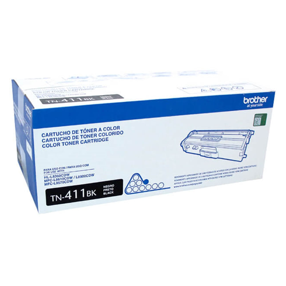 Imagen 2 del producto Tóner Brother TN-411BK, 3000 páginas (MFC-L8900CDW, L8260CDW), negro