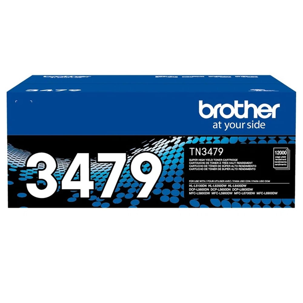 Imagen 2 del producto Tóner Brother TN-3479, 12,000 páginas, para Hl-L5100dn, Dcp-L5650 - negro