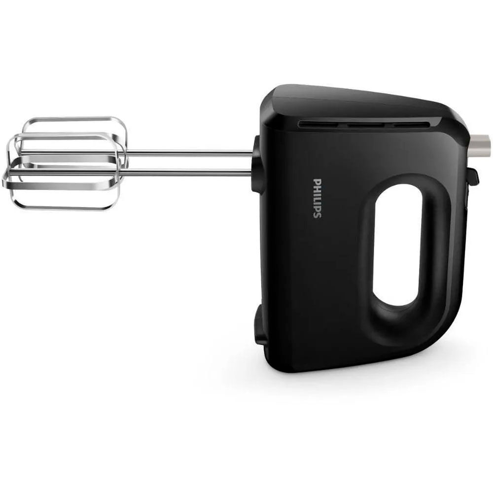 Imagen 2 del producto Batidora de mano Philips HR3705 Daily Collection 300w, 5 velocidades + Turbo, ergonómico y ligero, negro