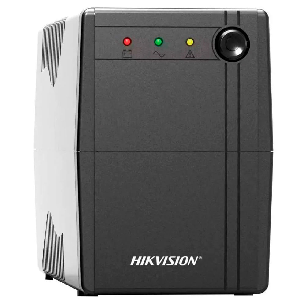 UPS Hikvision DS-UPS600, 4 tomas, 600VA, 360 watts, 220V, negro