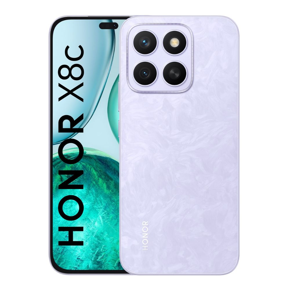 Celular Honor X8c 4G, 256GB, 8GB RAM, cámara trasera 108MP y frontal 50MP, morado