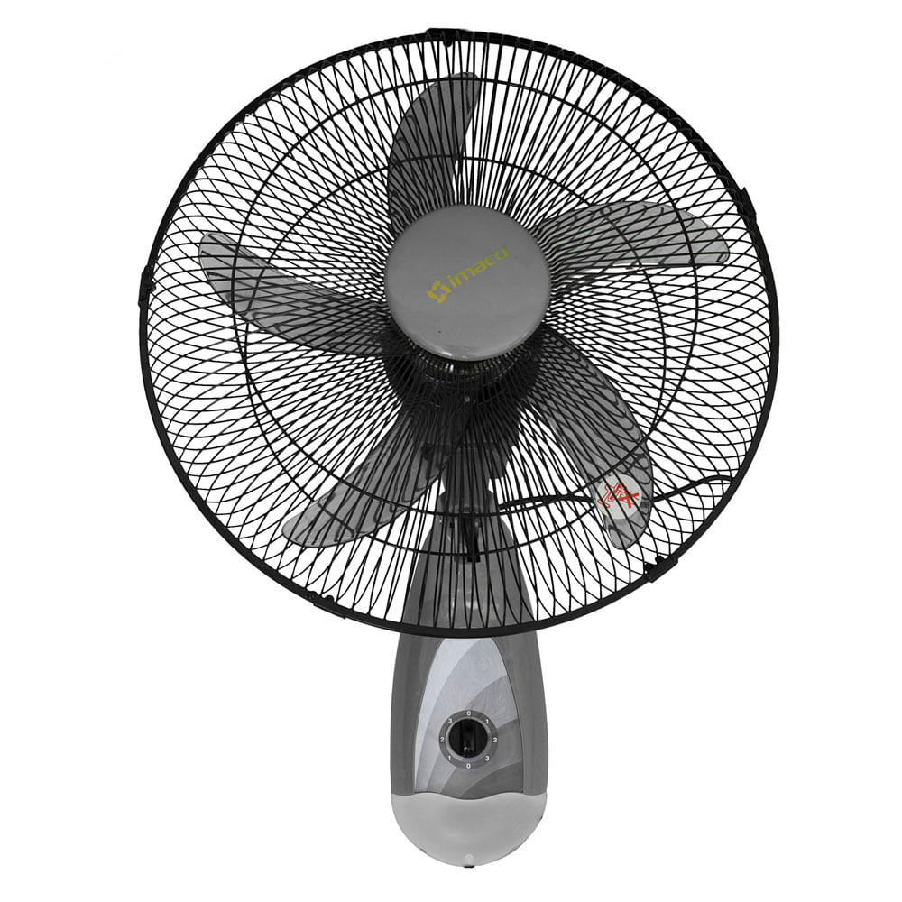 Ventilador de pared Imaco, 16", 45w, rejilla protectora de aspas, gris - FW450