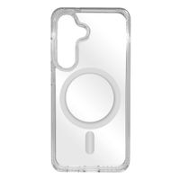 Case para Samsung Galaxy S25 magnético con soporte, amortiguador de choques, protección de cámaras, transparente