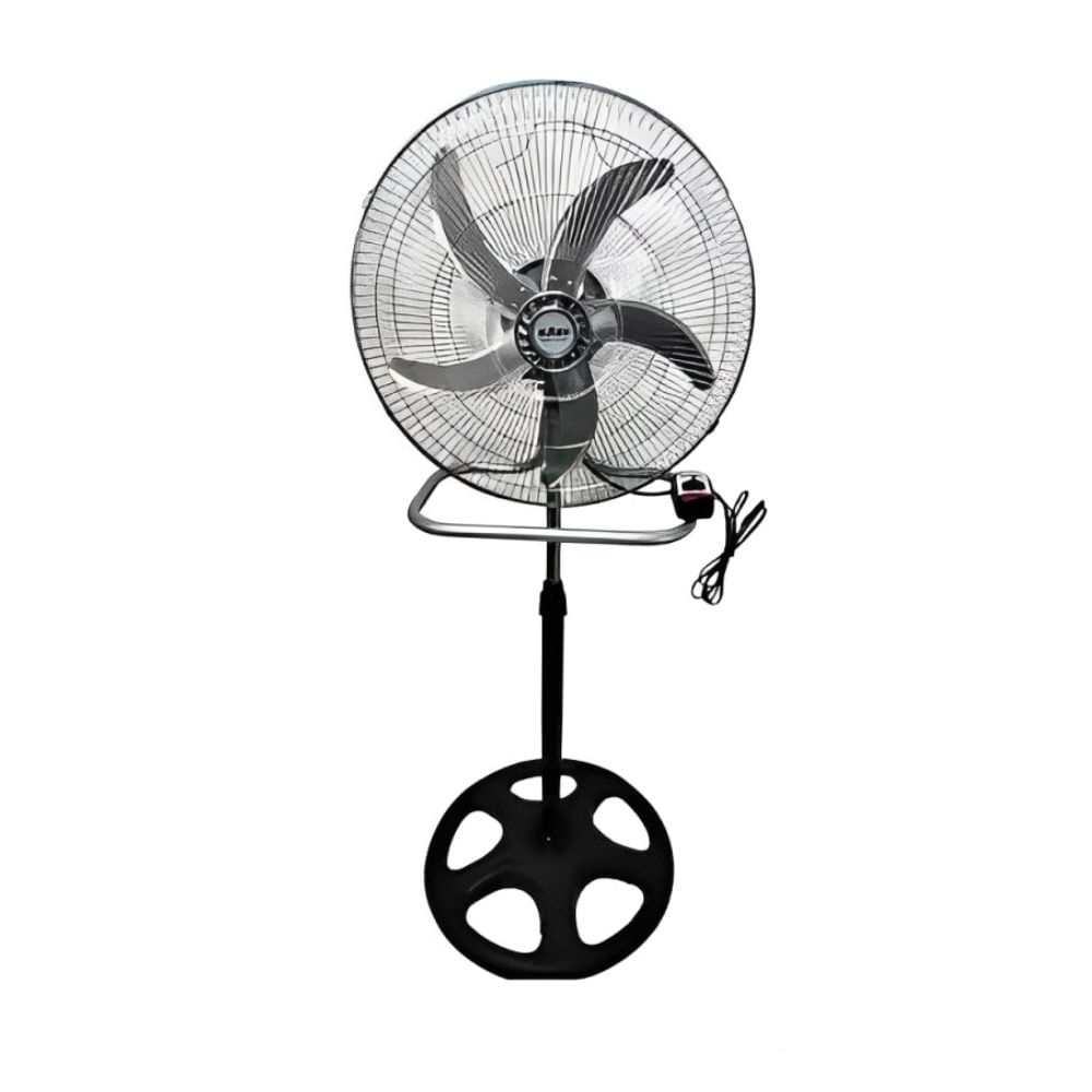 Ventilador 3 en 1 piso, pared, mesa, Kazo, 18", 5 aspas de metal, negro