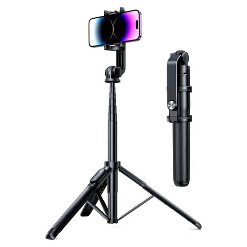 Palo selfie trípode 3 en 1, UGREEN, bluetooth, extensión 150cm, control remoto, negro