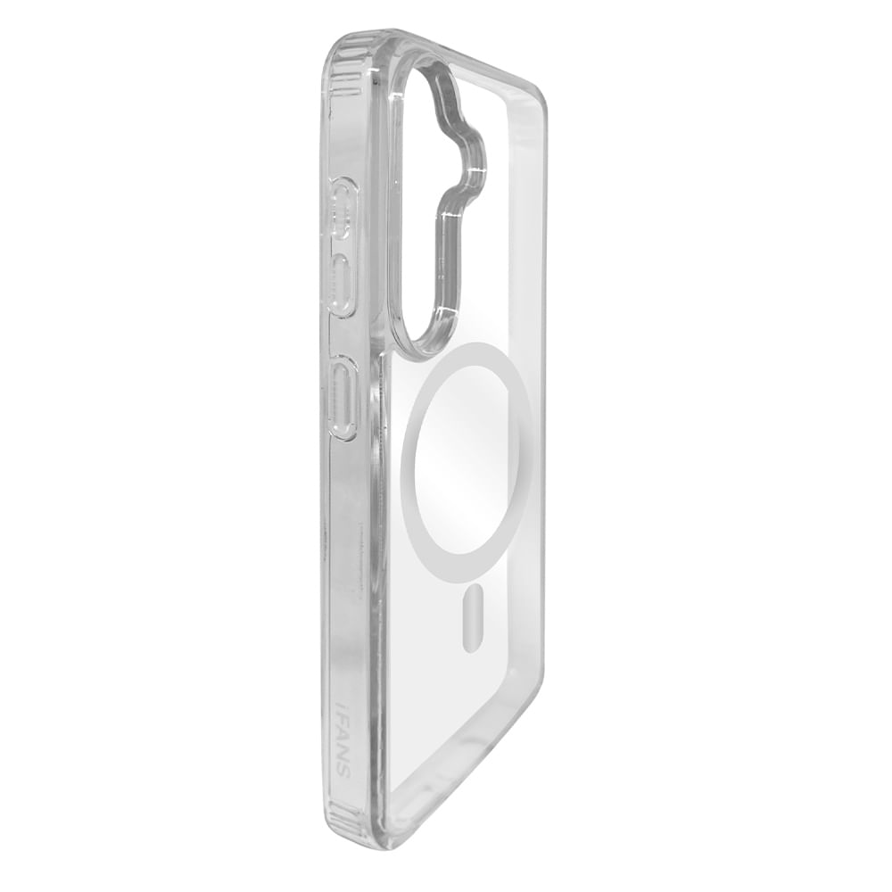 Imagen 2 del producto Case para Samsung Galaxy S25+ magnético con soporte, amortiguador de choques, protección de cámaras, transparente