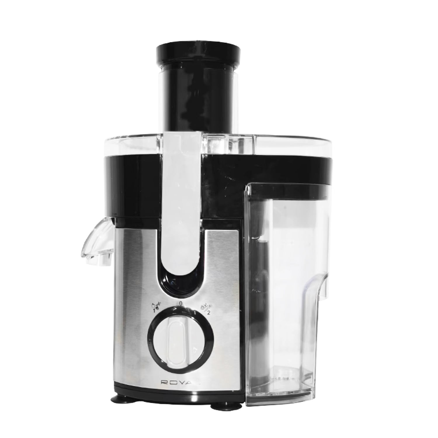 Extractor de jugo ROYAL RY-JE30 400w, 1 litro, 2 velocidades, acero inoxidable, plateado