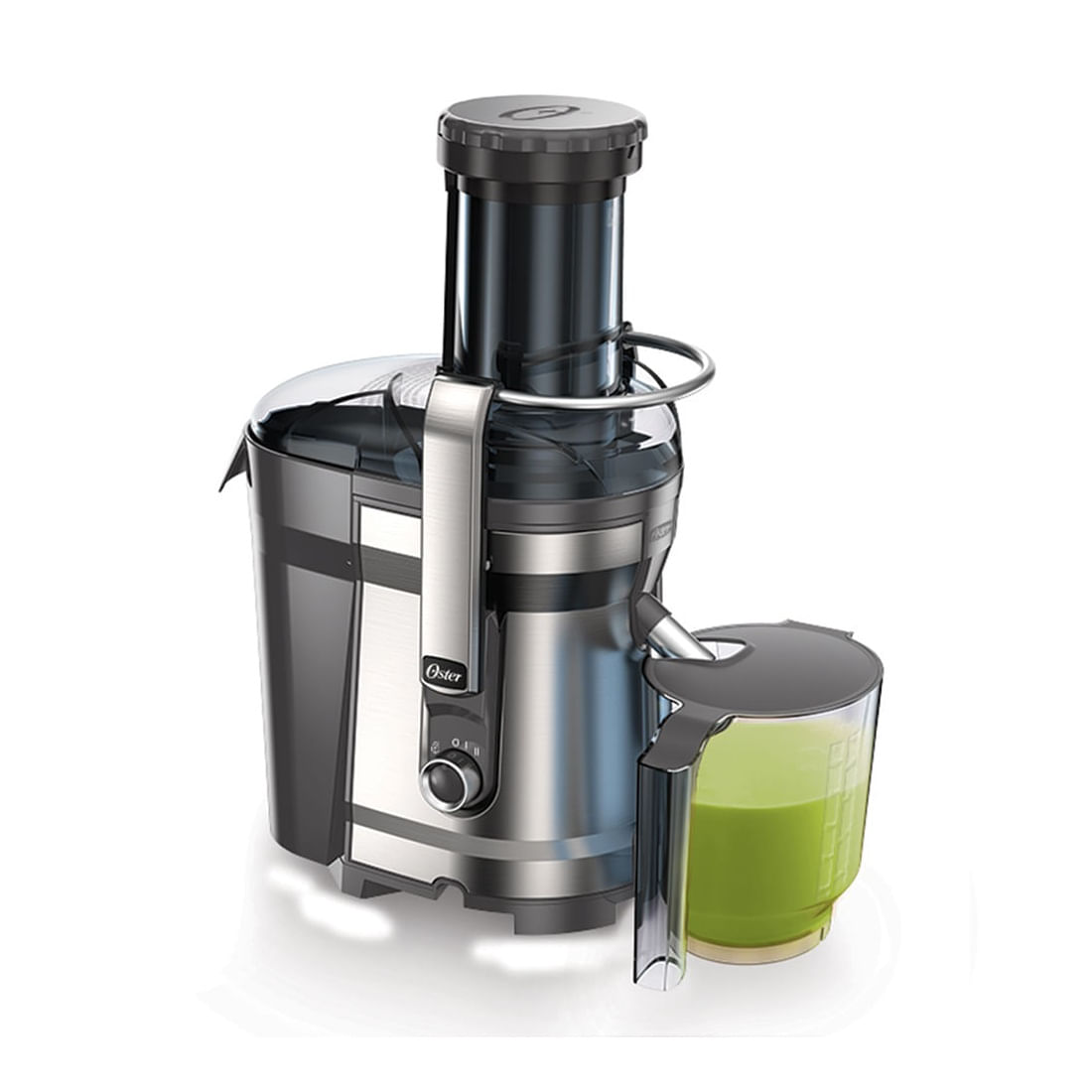 Imagen 2 del producto Extractor de jugo 3 en 1 OSTER FPSTJE318C 1000w, 1.25 litros, 2 velocidades, plateado