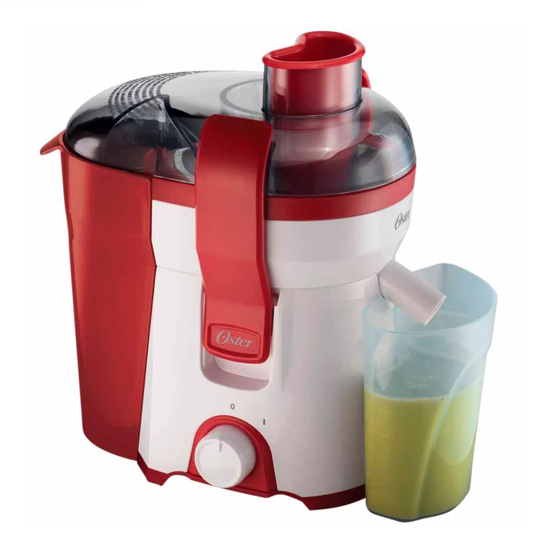 Imagen 1 del producto Extractor de jugo OSTER FPSTJE316R, 400w, estable, 1 litro, rojo