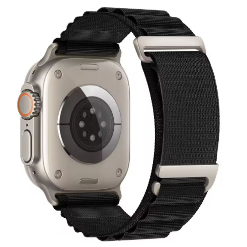 Correa Alpine Loop C-Hook, Urvoi, de nylon, para Apple Watch 42/44/45/49mm, y serie 10 46mm, negro