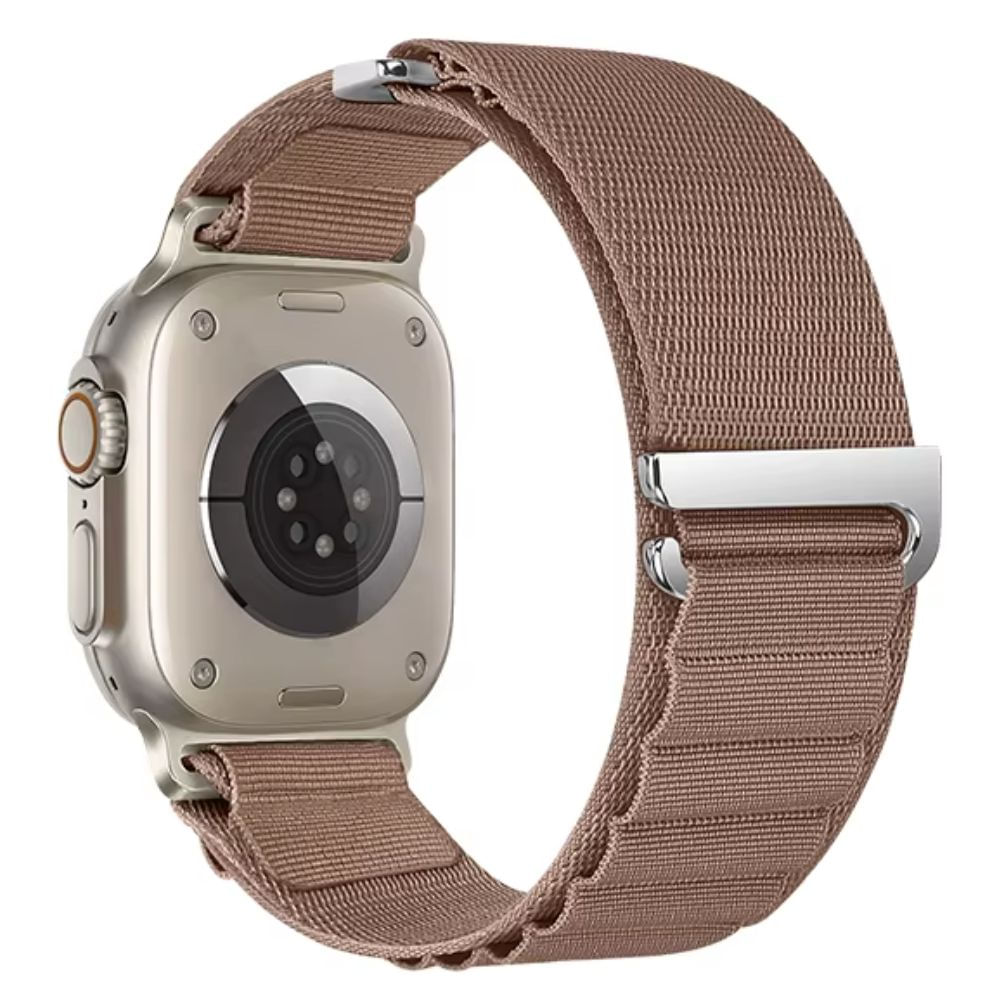 Correa Alpine Loop, C-Hook, Urvoi, de nylon, para Apple Watch 42/44/45/49mm, y serie 10 46mm, albaricoque