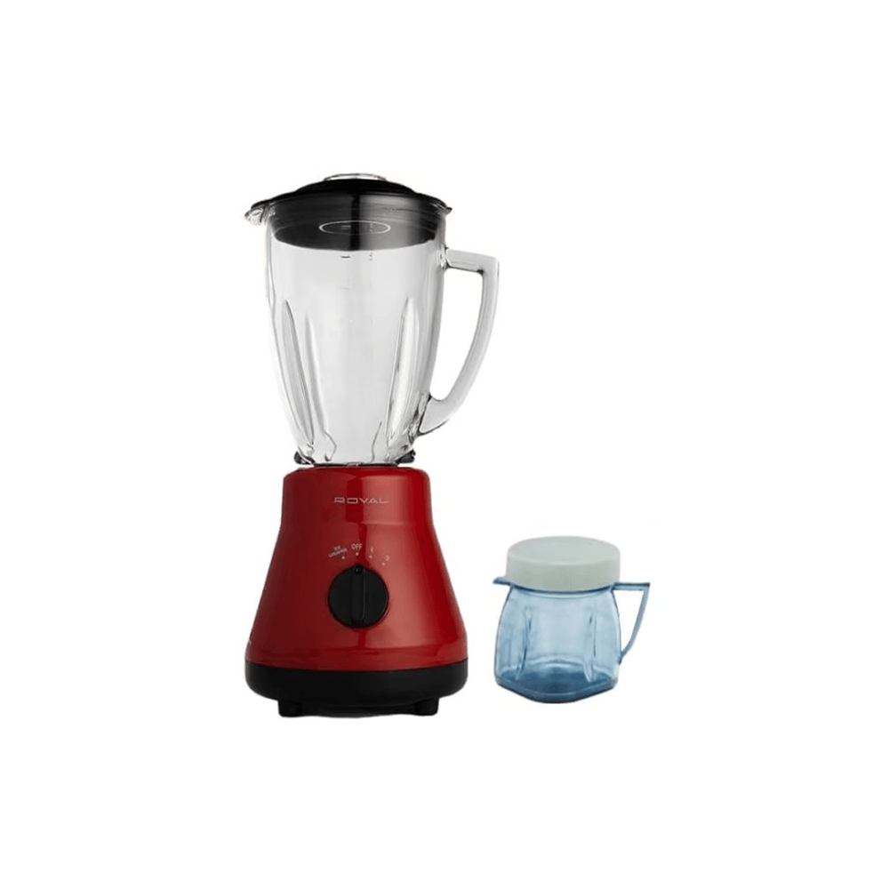 Licuadora picatodo Royal RY-822R 550w, 2 velocidades, vaso de vidrio 1.5 litros, rojo