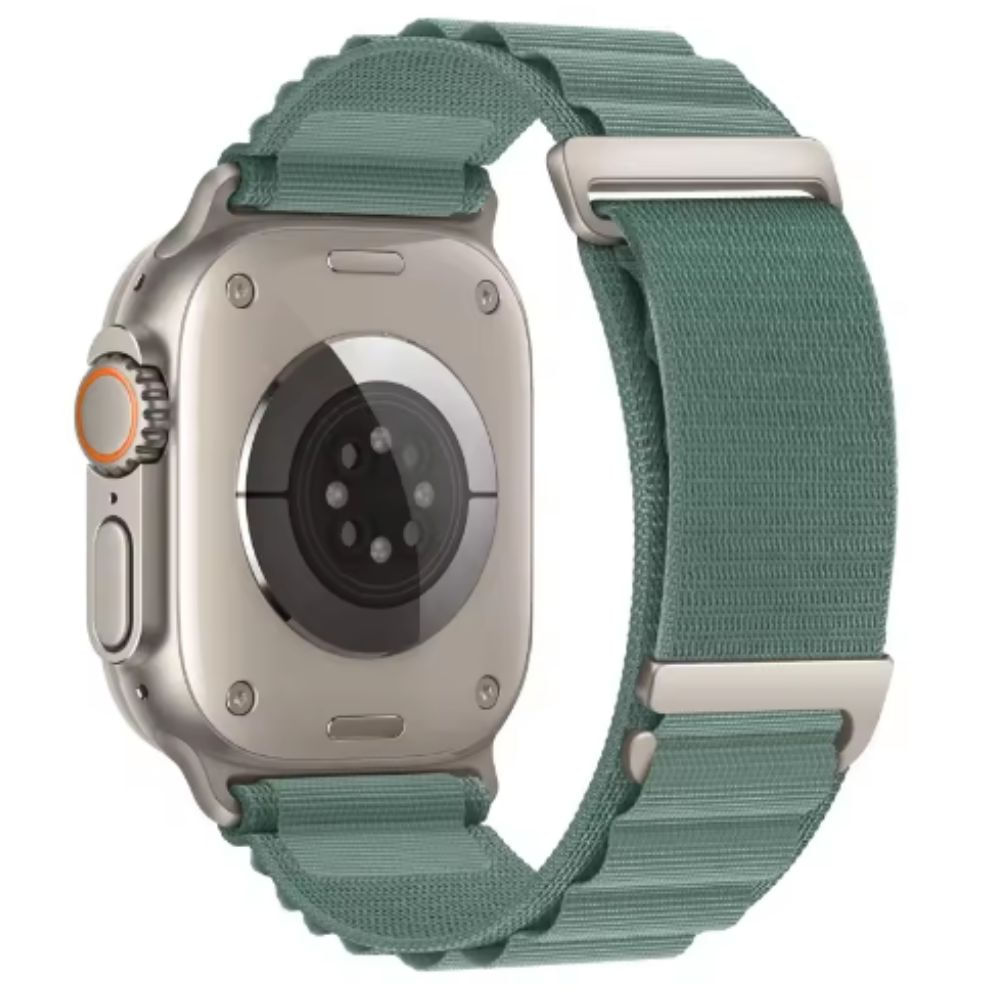 Correa Alpine Loop, C-Hook Urvoi, de nylon, para Apple Watch 42/44/45/49mm, y serie 10 46mm, verde