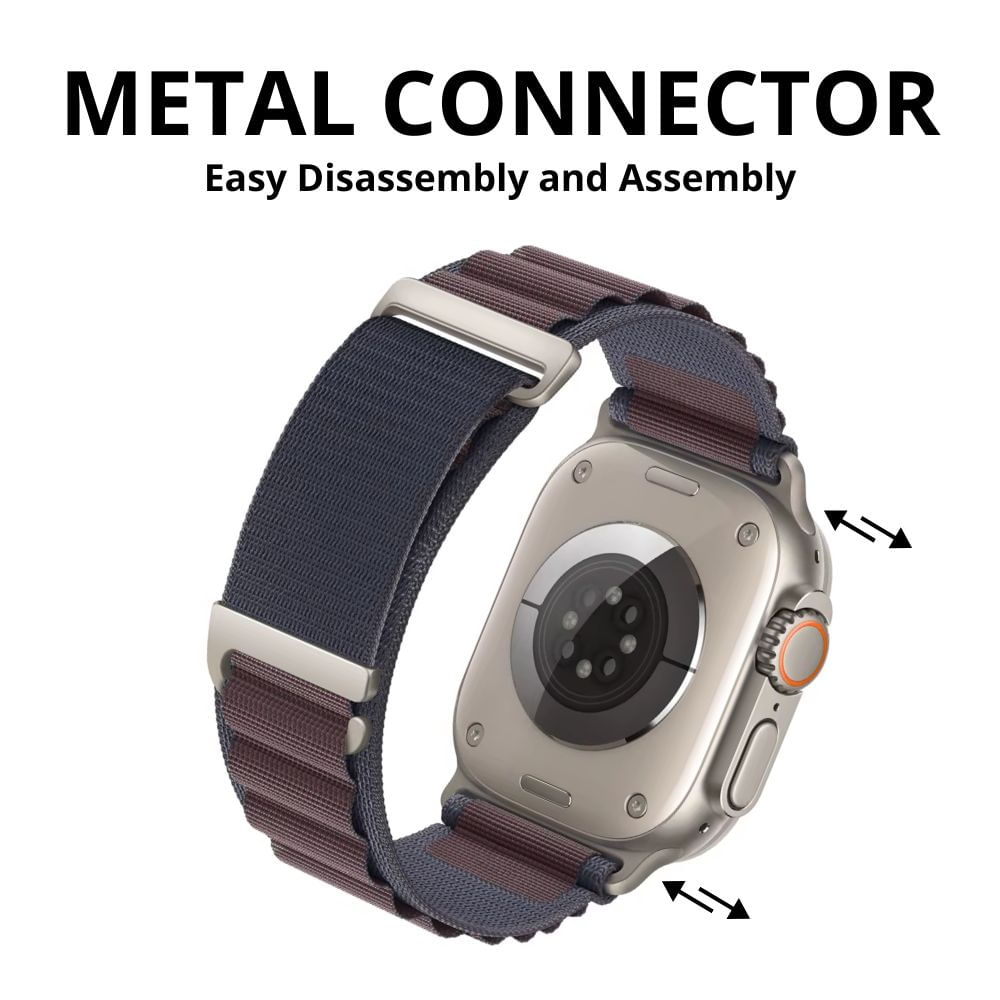 Imagen 2 del producto Correa Alpine Loop, C-Hook, Urvoi, de nylon, para Apple Watch 42/44/45/49mm y serie 10 46mm, índigo