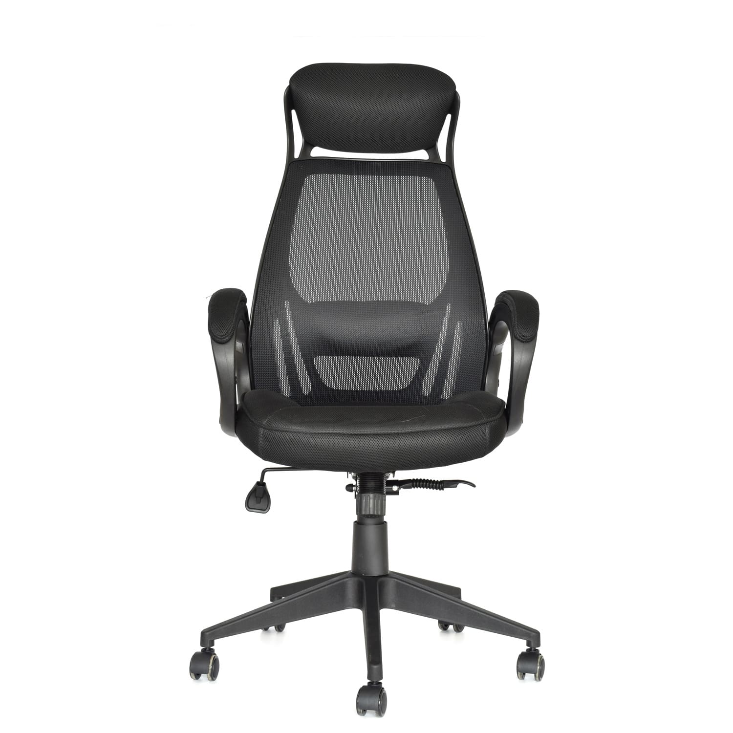 Imagen 2 del producto Silla de oficina Dayton Presidente, malla transpirable, cabecera acolchada, base de nylon, negro
