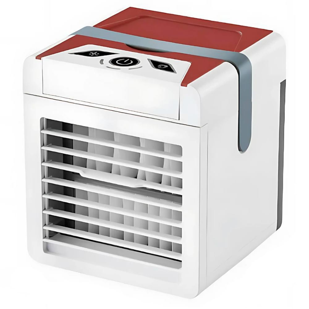 Mini ventilador Fedair cubo portátil 5W, 3 velocidades, blanco