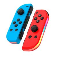 Set 2 Joycons RGB, alternativo para Nintendo Switch y Oled, rojo y azul