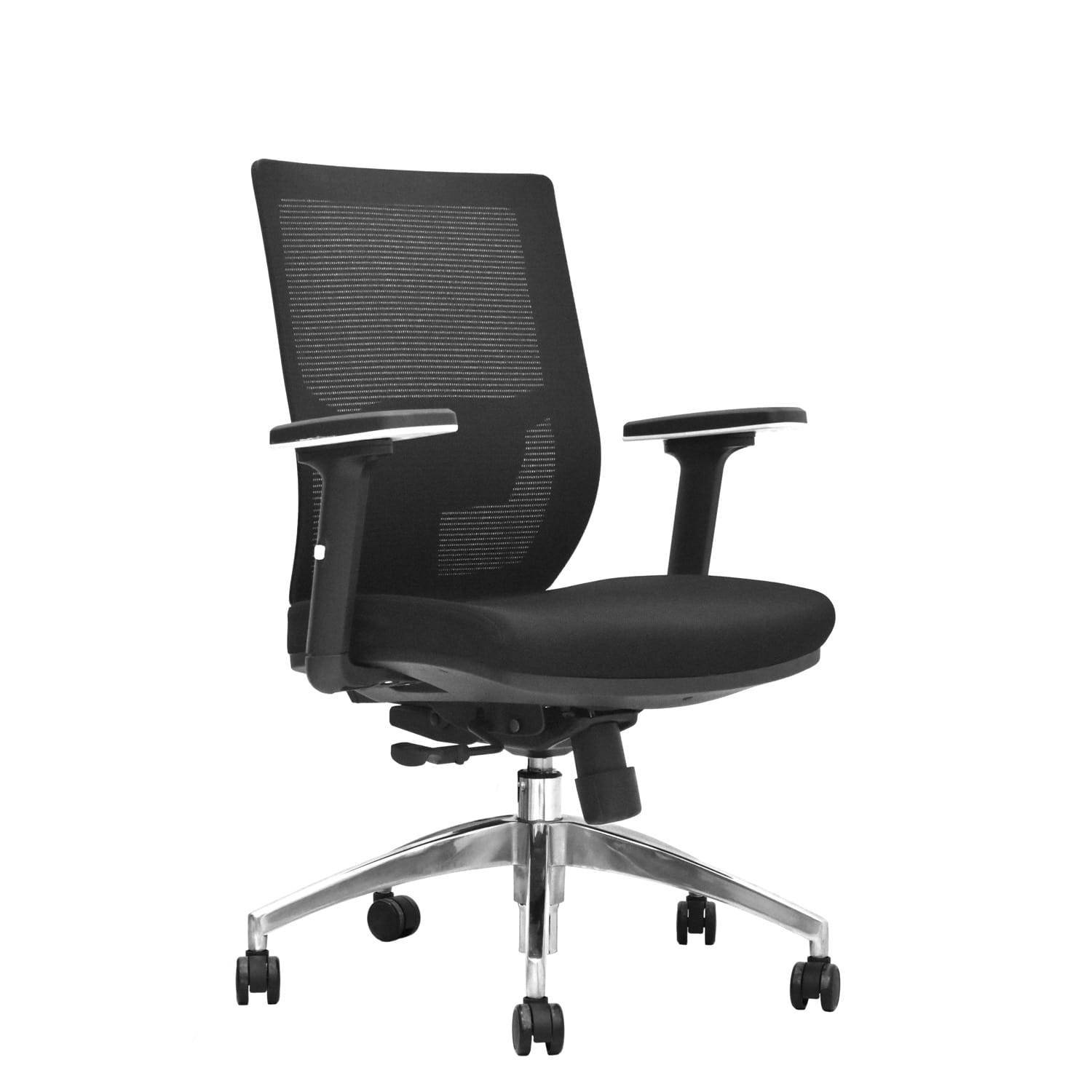 Silla de oficina ergonómica, gerente Lims, reclinable, soporte lumbar, negro