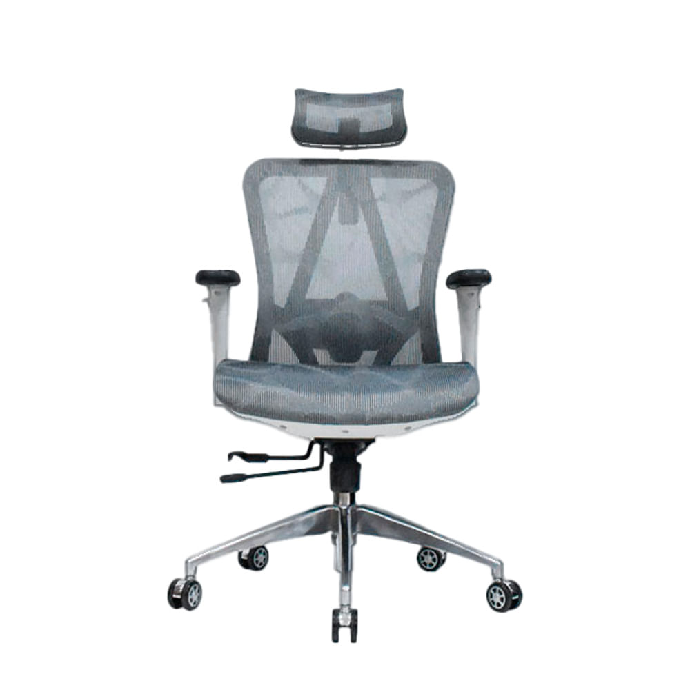 Imagen 2 del producto Silla de oficina ergonómica, cabecero, soporte lumbar, ajustable con brazos 3D