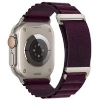 Correa Alpine Loop, C-Hook Urvoi, de nylon, para Apple Watch 42/44/45/49mm, serie 10 46mm, vino