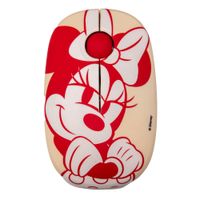 Mouse inalámbrico Disney Minnie Mouse silencioso, 3 botones, 1600 dpi, beige