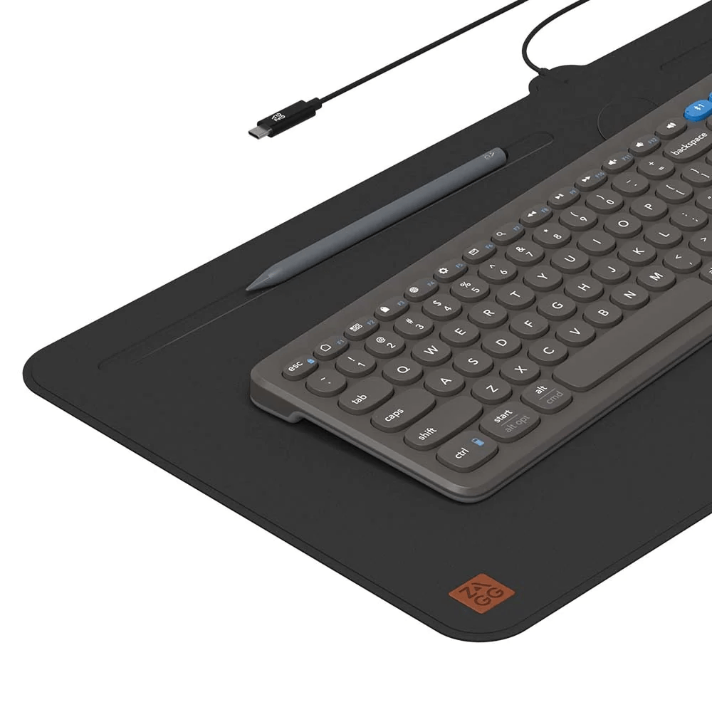 Imagen 2 del producto Mousepad Mat ZAGG, carga inalámbrica, USB-C, innovador