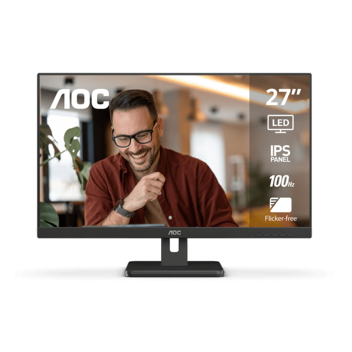 Monitor AOC 27E3H2, 27", IPS, Full HD, 100 Hz, negro