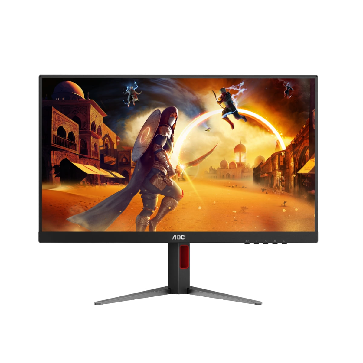 Monitor gamer AOC 27G4, 27", IPS, Full HD, Pivot, HDMI, 180 Hz, negro
