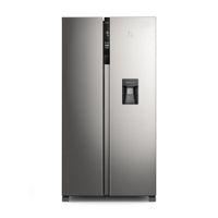 Refrigerador Electrolux ERSA53V2HDS Side by Side 514 litros con tecnología inverter, turbo freezer, ice twister