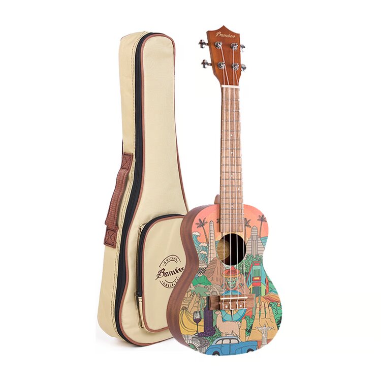 Ukelele latín, culture line, tamaño concierto, nogal, marrón