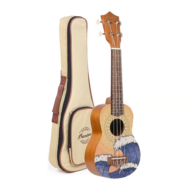 Ukelele Wave, concierto, nature line, marrón