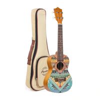 Ukelele Pampa, mástil okoume, puente nogal, marrón