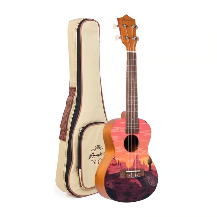 Ukelele Sunset, tamaño concierto, culture line, marrón
