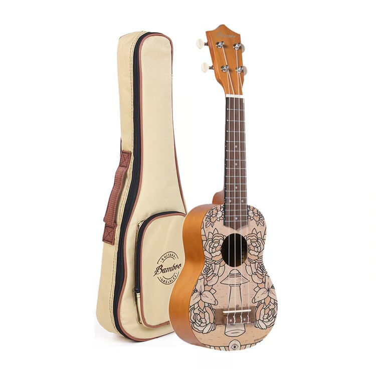 Ukelele Terra, tamaño concierto, dreams line, marrón