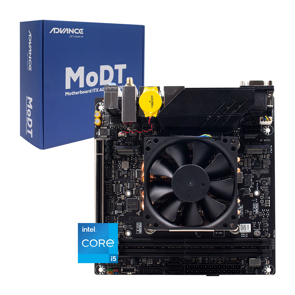 Placa madre Advance MoDT ITX con Procesador (incorporado) Intel Core i5-13420H, Wi-Fi HDMIx2/DP/VGA