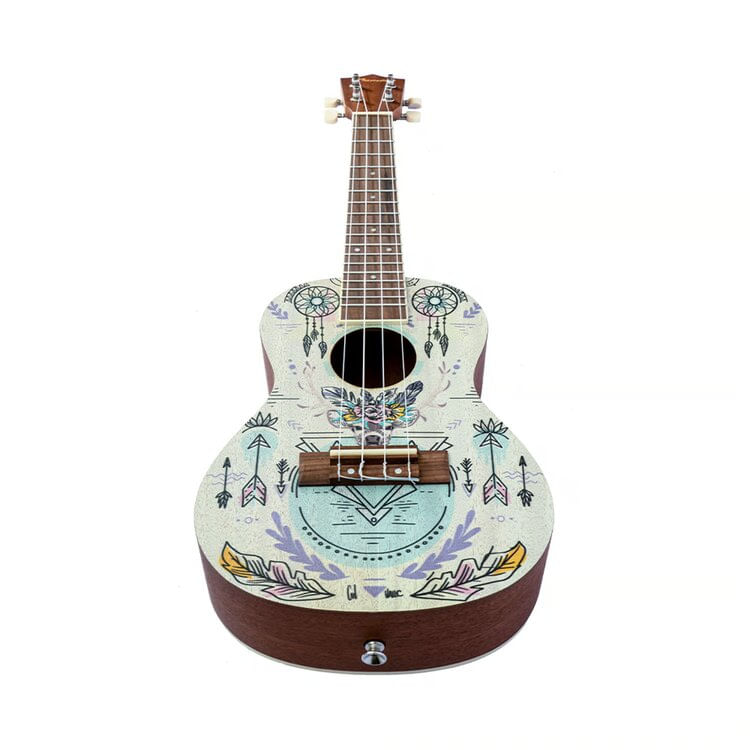 Imagen 2 del producto Bamboo Ukelele Concierto Dreams Line - Indi, diseño colorido, sonido cálido con cuerpo de linden y mástil de okoume