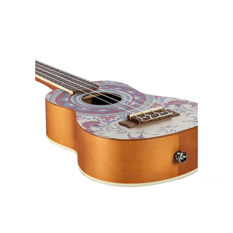 Imagen 2 del producto Bamboo Ukelele concierto porto: sonido cálido, diseño colorido con cuerpo de Linden
