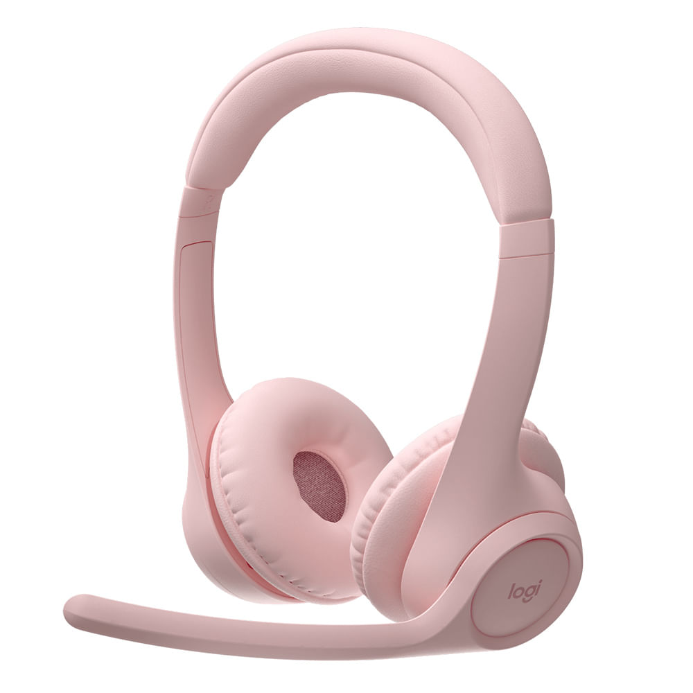 Audífonos inalámbrico Logitech Zone 300 conexión bluetooth, hasta 16 horas de batería, rosado