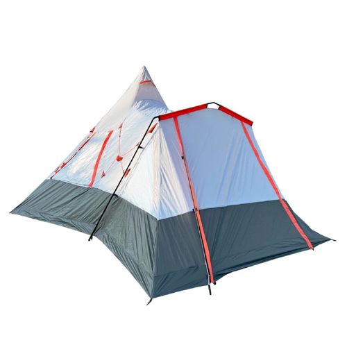 Carpa camping familiar Vichuquen Space, 5-6 personas, tubos de acero