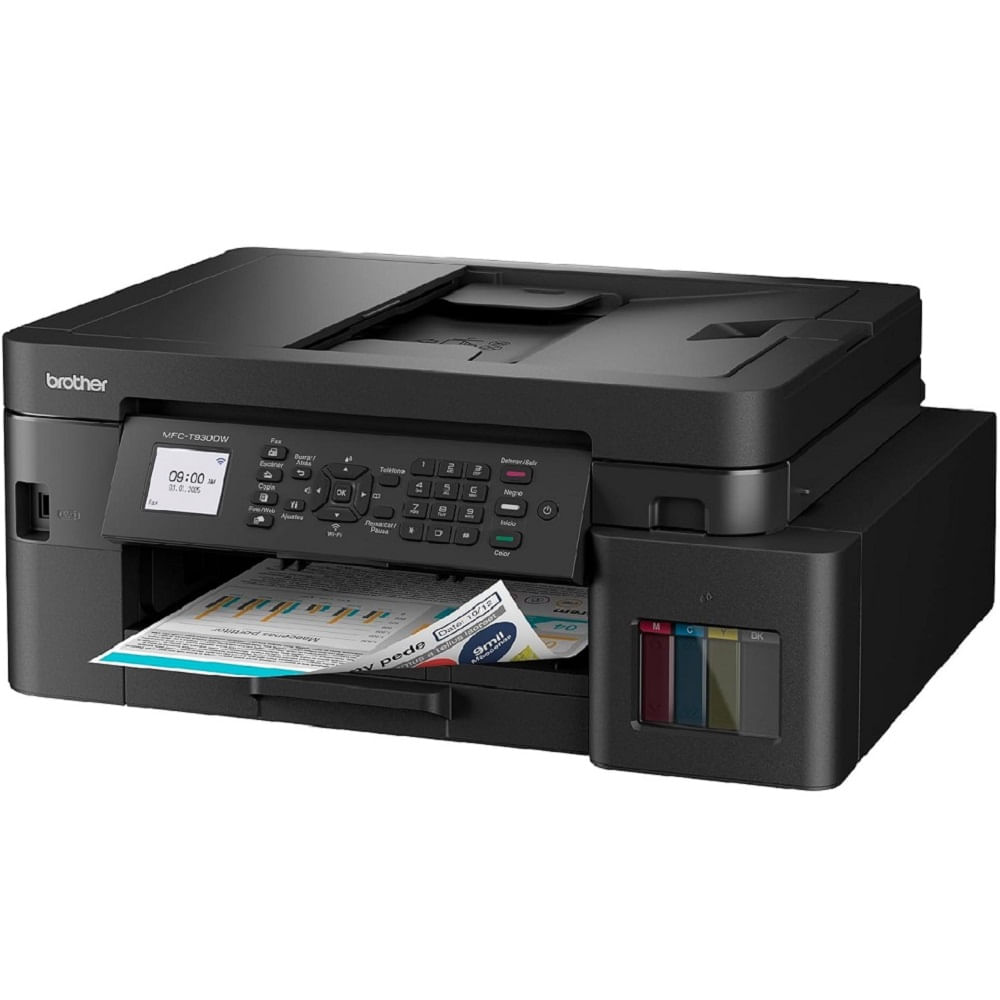 Imagen 2 del producto Impresora multifuncional Brother MFC-T930DW, inyección de tinta, inalámbrica, Wi-Fi, con tanques recargables