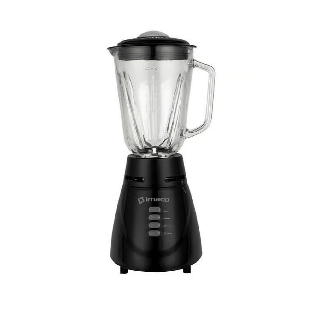 Imagen 2 del producto Licuadora Imaco BL4125VN 500w, vaso de vidrio1.5 litros, 2 velocidades + pulso, negro
