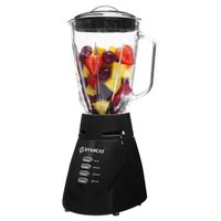 Licuadora Imaco BL4125VN 500w, vaso de vidrio1.5 litros, 2 velocidades + pulso, negro