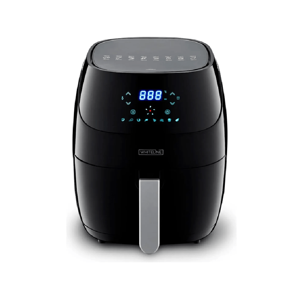 Imagen 2 del producto Freidora de aire White Line DH-202N 1500w, 4.5 litros, 8 programas, panel digital, negro