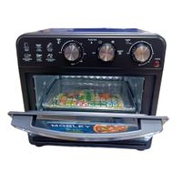 Horno eléctrico con freidora de aire Morley HOA-6020L 2000W, 10 litros, negro
