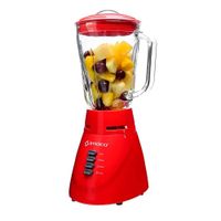 Licuadora Imaco BL4125VR 500W, 2 velocidades, vaso de vidrio 1.5 litros, rojo