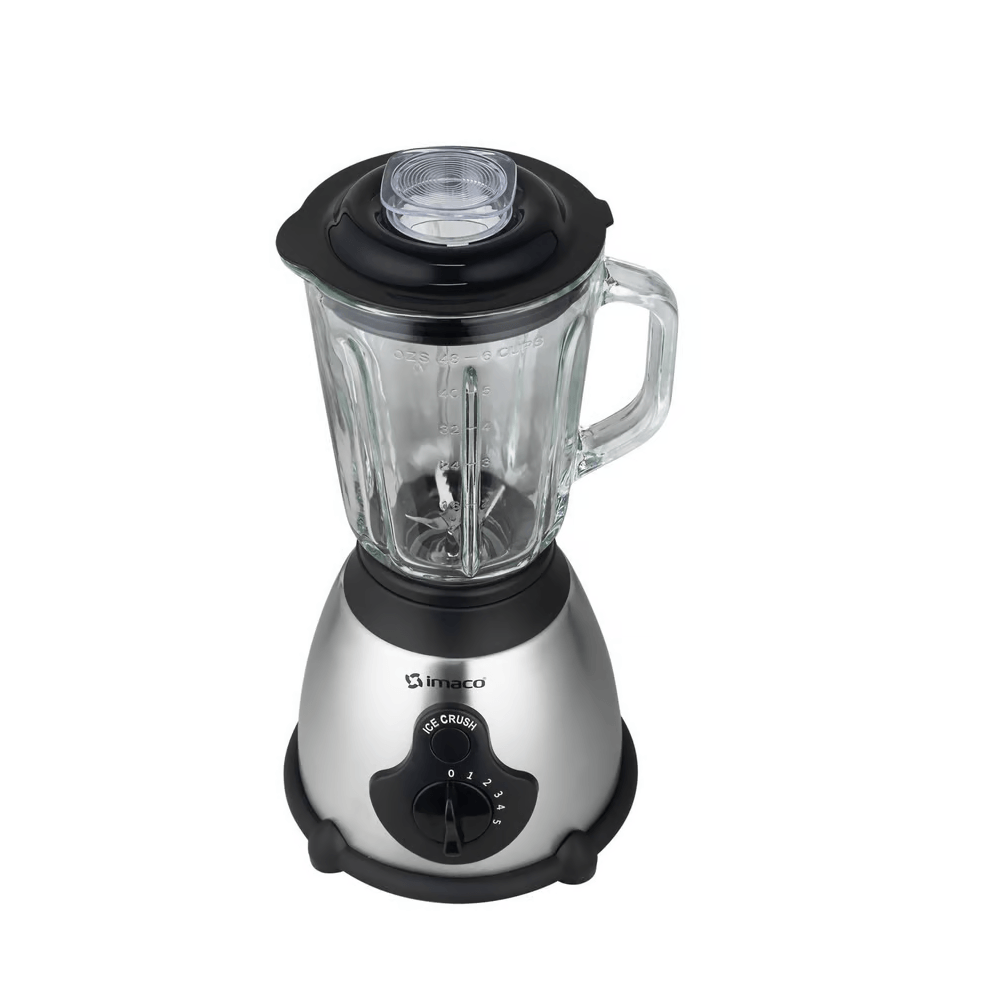 Imagen 2 del producto Licuadora Imaco BLS509 450w, 5 velocidades, vaso de vidrio 1.5 litros, acero