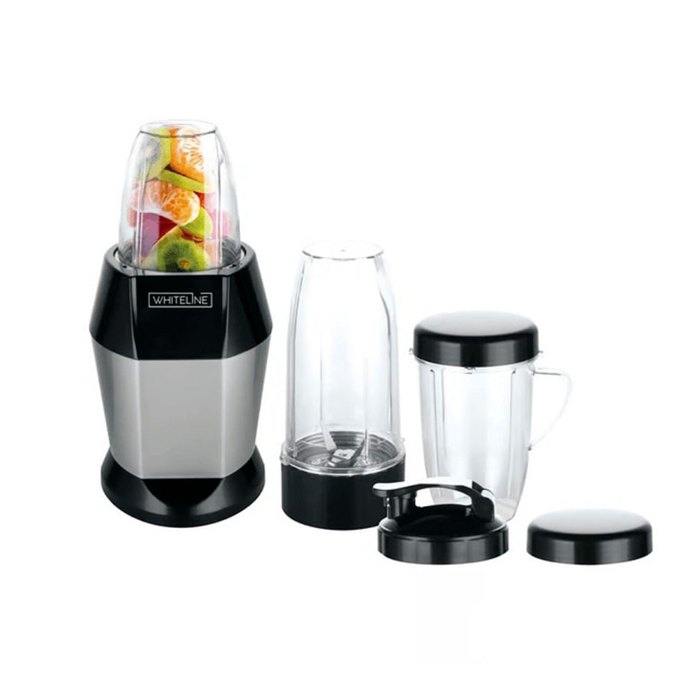 Licuadora personal WhiteLine SILCOLL88 1000W, 1 velocidad, 800 ml, plateado
