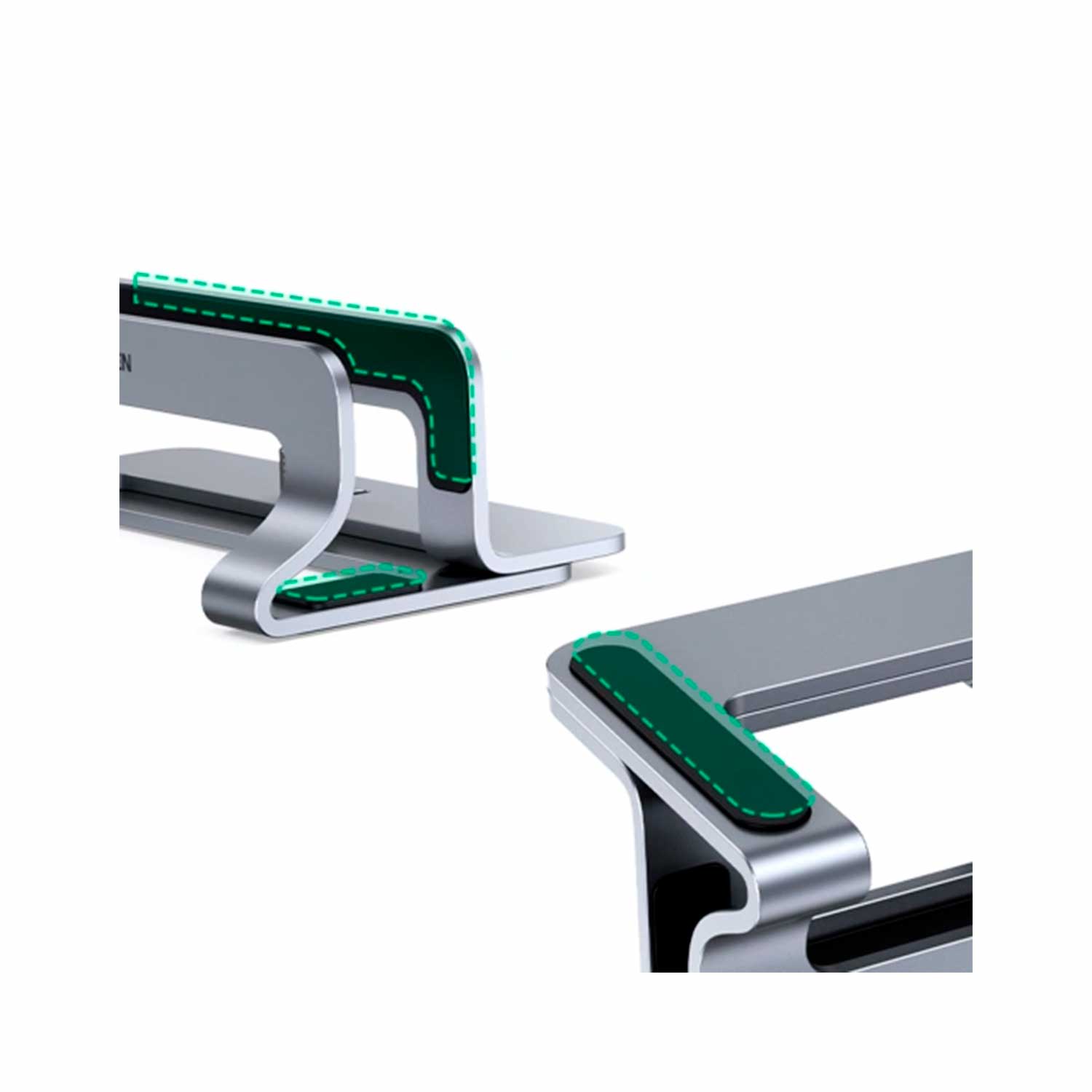 Imagen 2 del producto Soporte vertical dual ajustable UGREEN para Laptop Aluminio LP258 (60643)