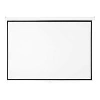 Ecran manual retráctil Evox, pantalla para proyector, 150"", blanco mate
