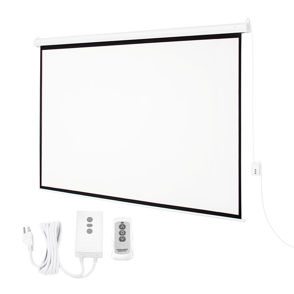 Ecran eléctrico retráctil Evox, pantalla para proyector, 150", calidad de imagen, blanco mate